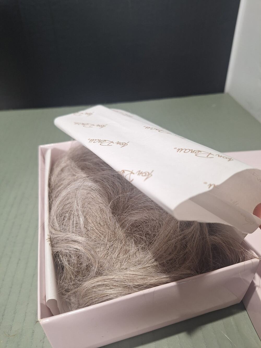 Jon Renau Cheveux Femme Gray Silver Clip In Hair Topper Wiglet Hairpiece w Box